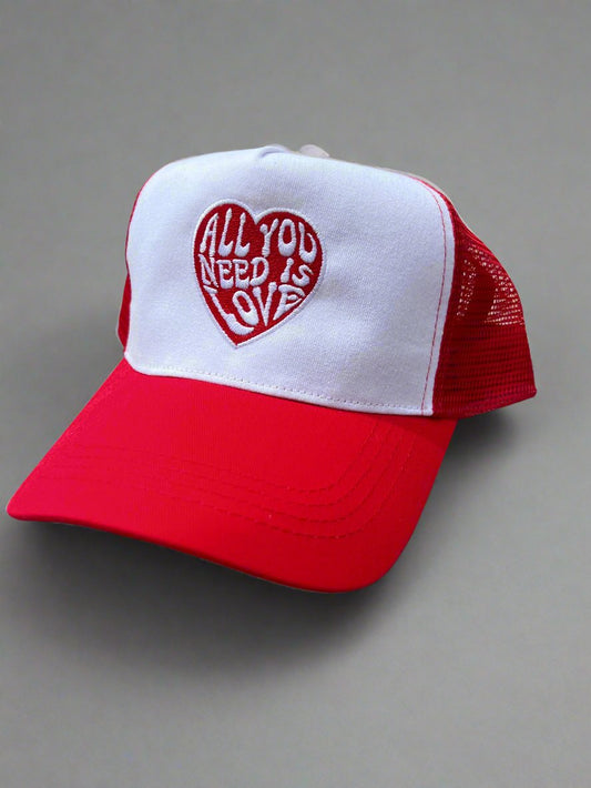 All you need is love trucker hat