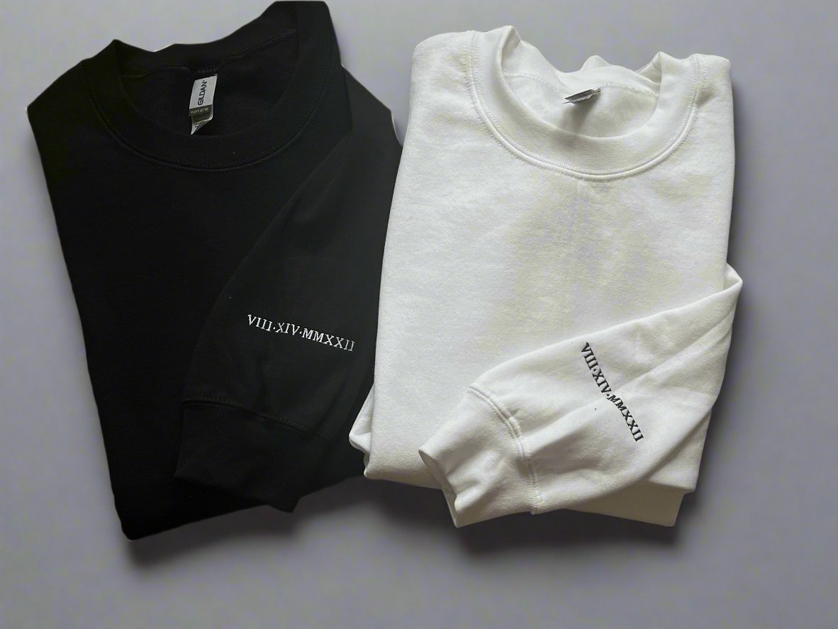 Roman numeral date sleeve