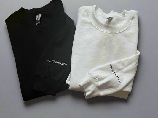 Roman numeral date sleeve